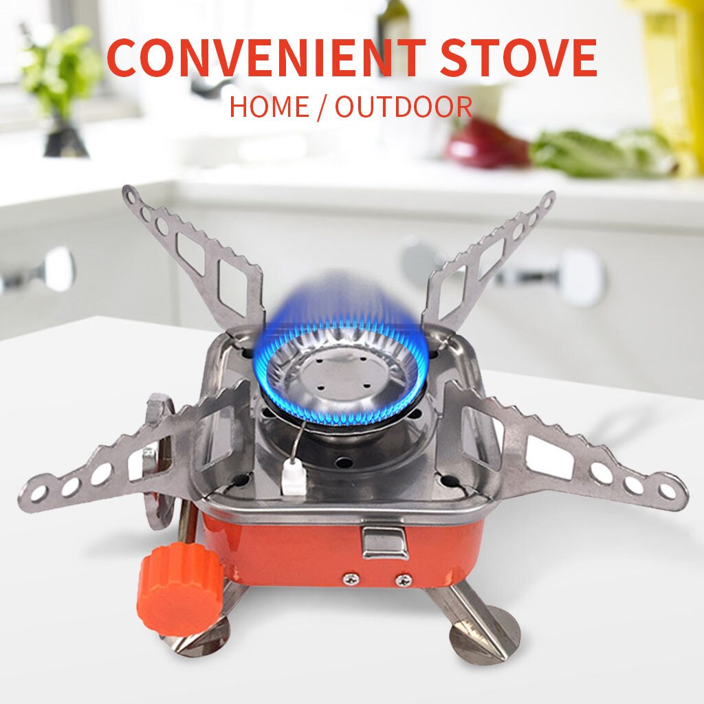 New Kitchen Tools Practical Portable Windproof Camping Gas Stove Outdoor Cooking Foldable Stove Burner W/bag ߬